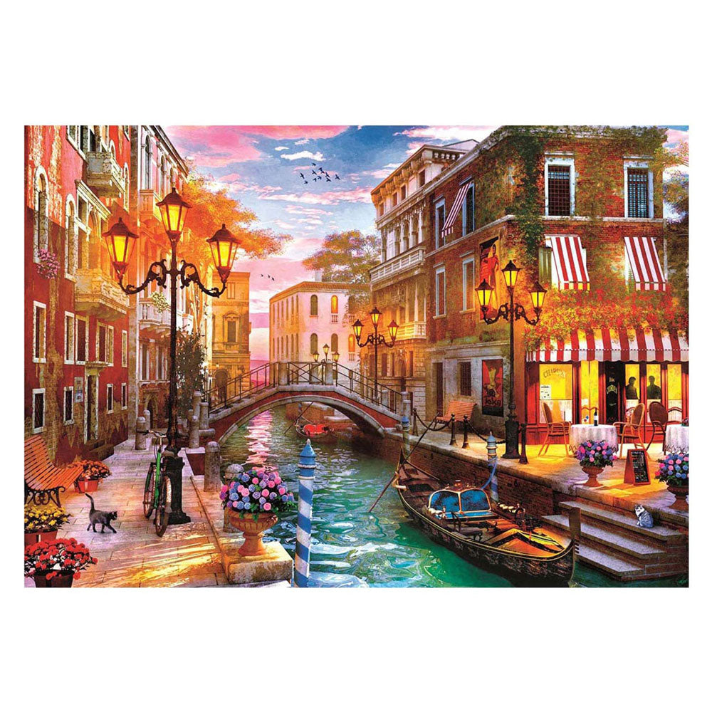 Clementoni - puzzel - 500 stukjes - zonsondergang over venetiã« - puzzel voor volwassenen - high quality collection