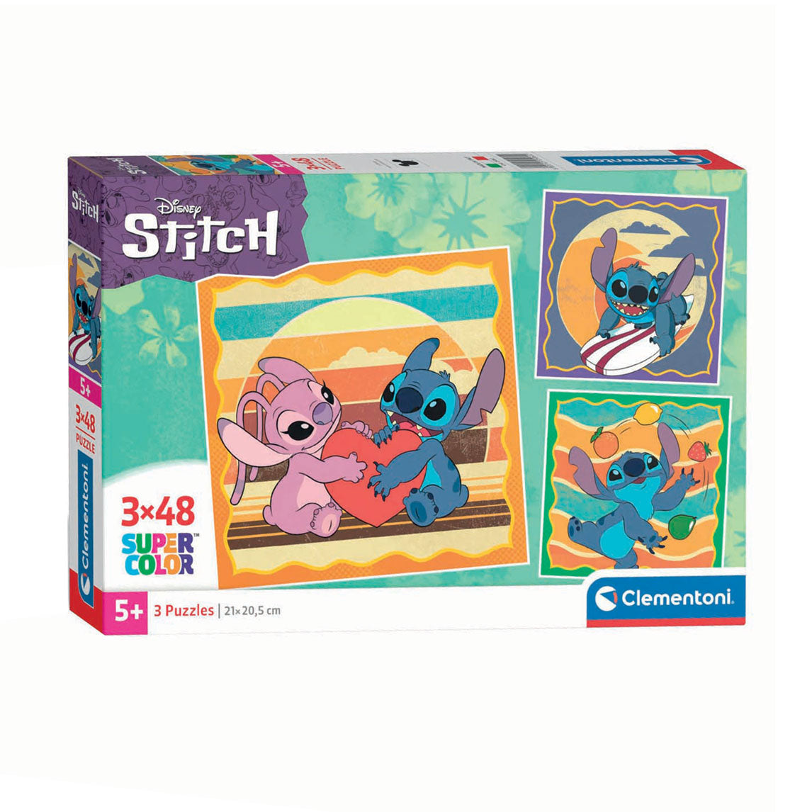Clementoni legpuzzel square stitch, 3x48st.
