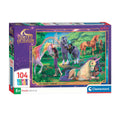 Clementoni - puzzel unicorn academy - 104dlg.