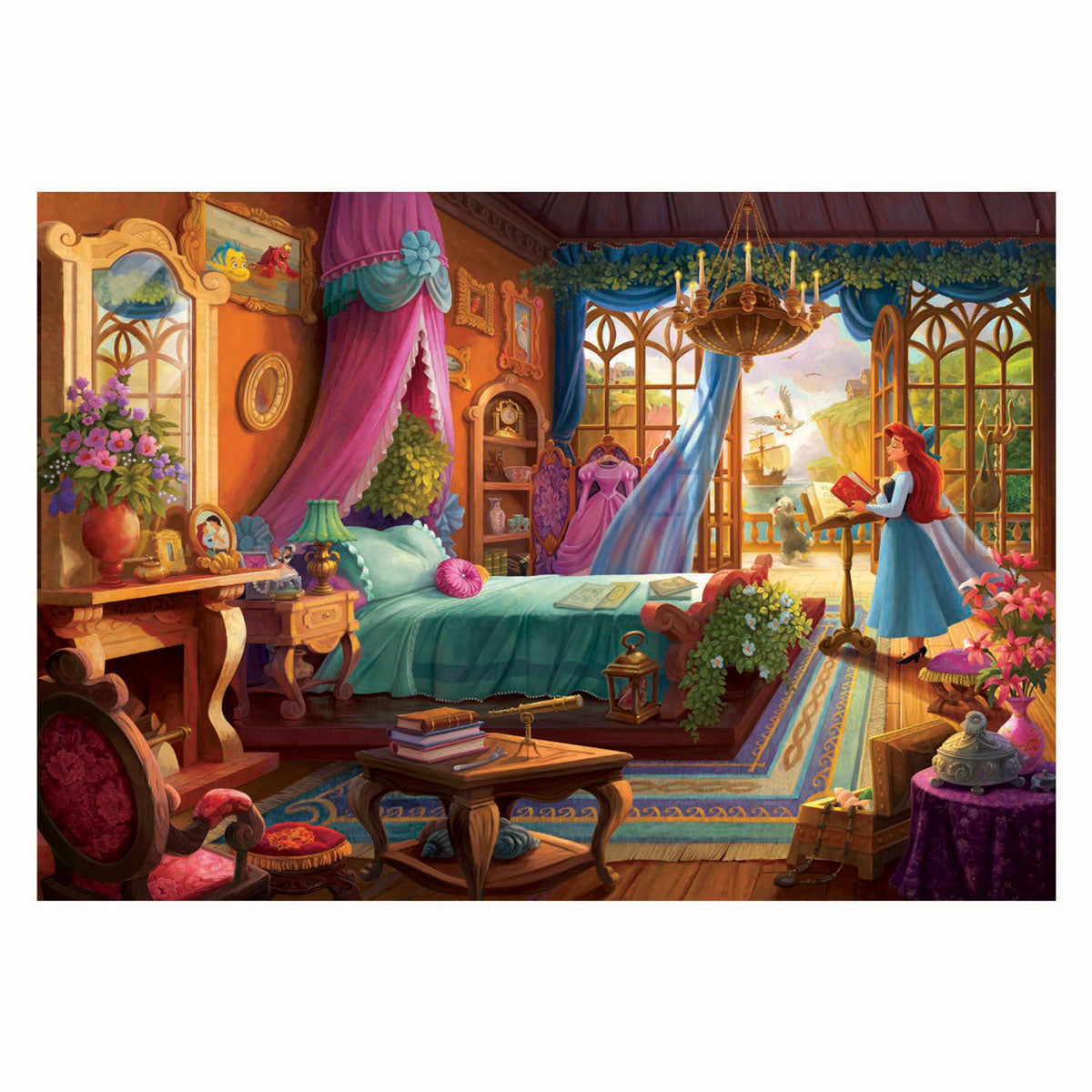 Clementoni - puzzel - ariël - disney princess - ever after collectie - 500 stukjes - vanaf 14 jaar