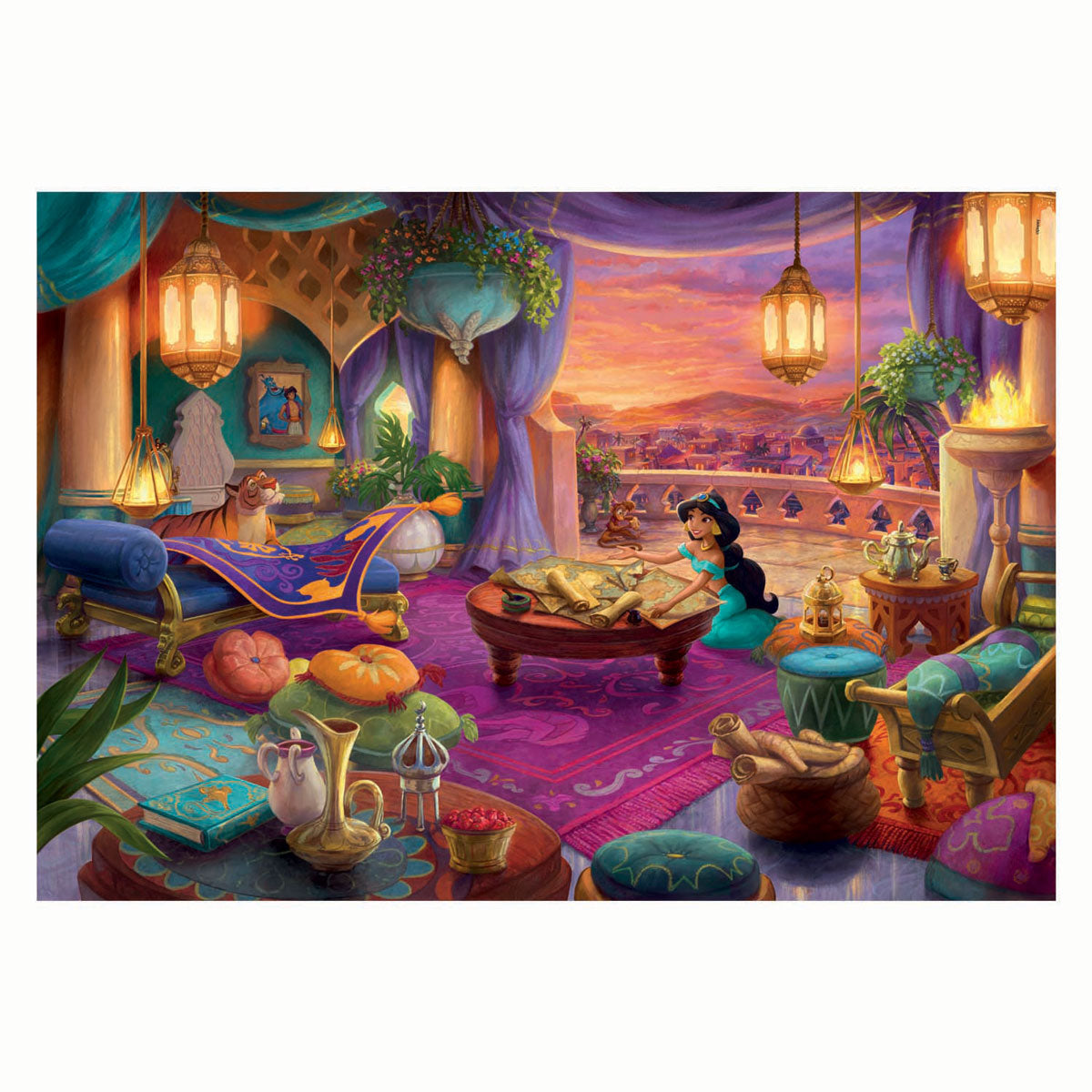 Clementoni - puzzel - jasmine - disney princess - ever after collectie - 500 stukjes - vanaf 14 jaar
