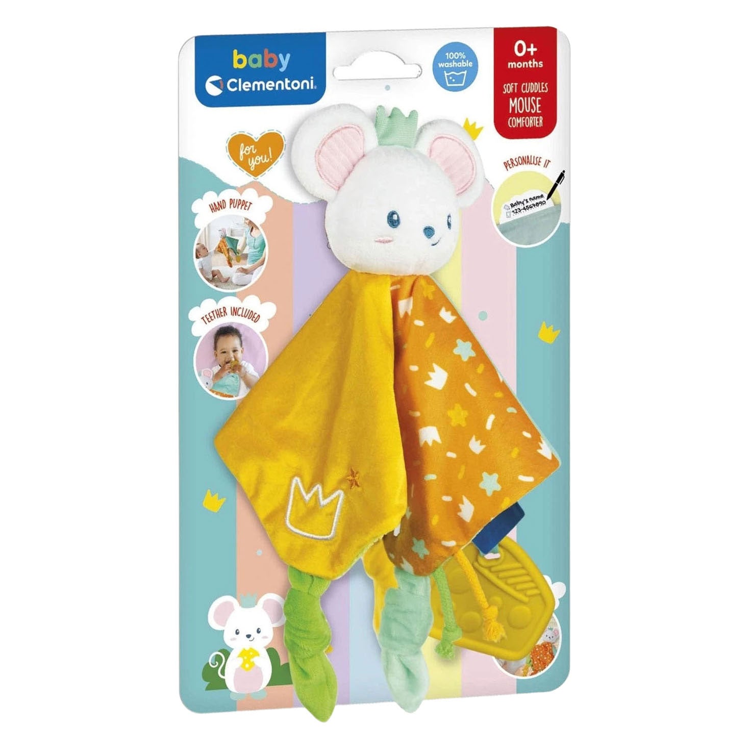 Clementoni - baby knuffeldoekje muis