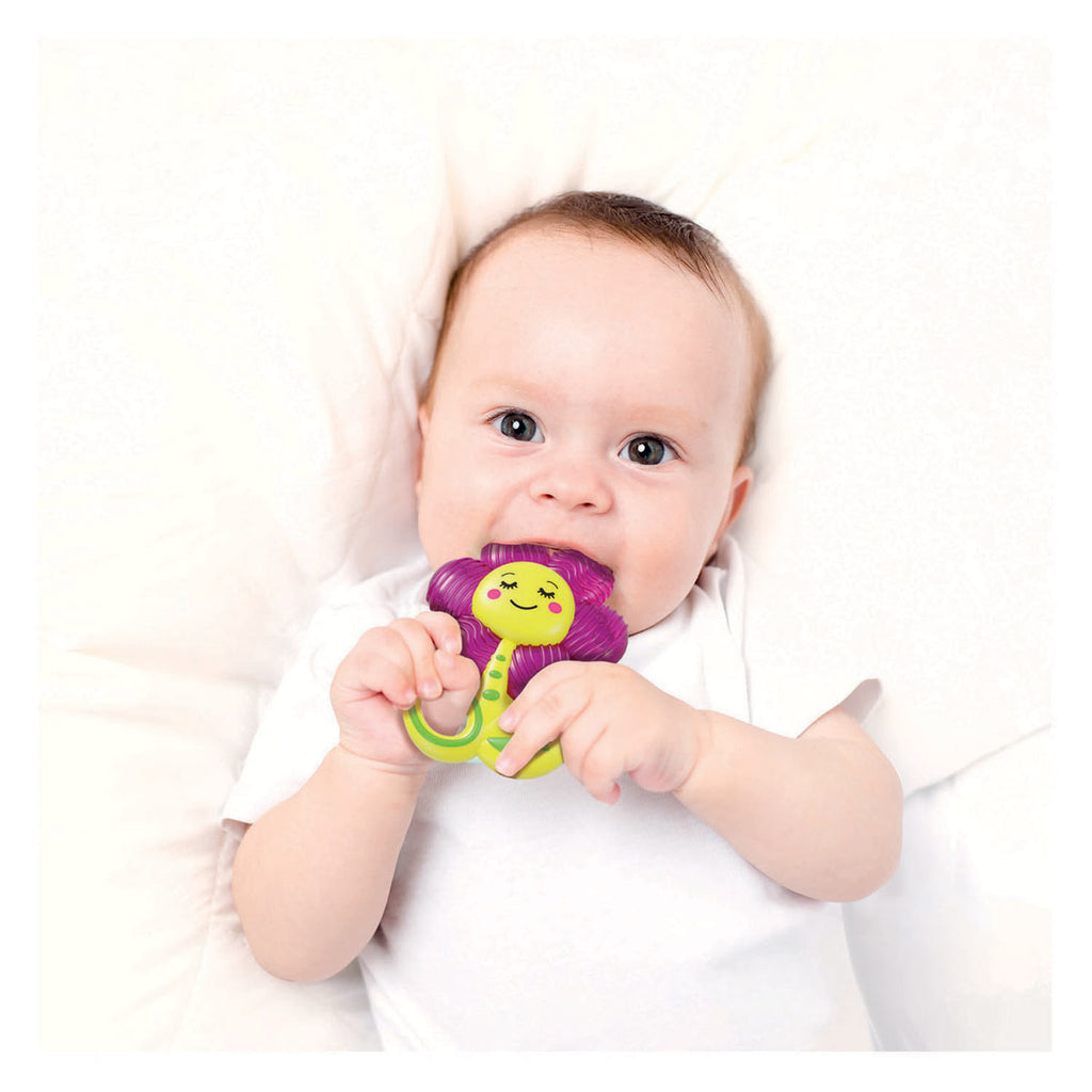 Clementoni baby koelbijtring bloem