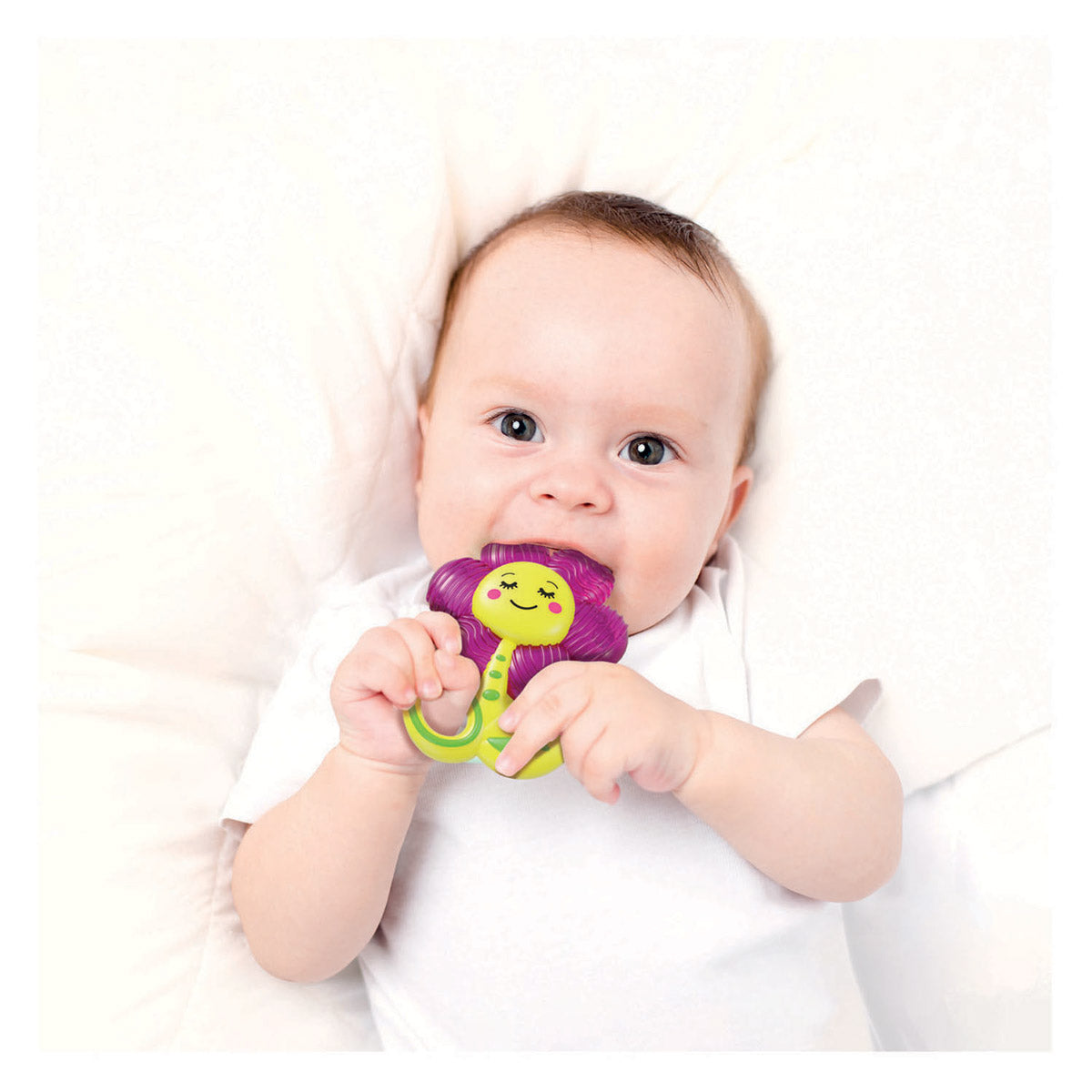 Clementoni baby koelbijtring bloem