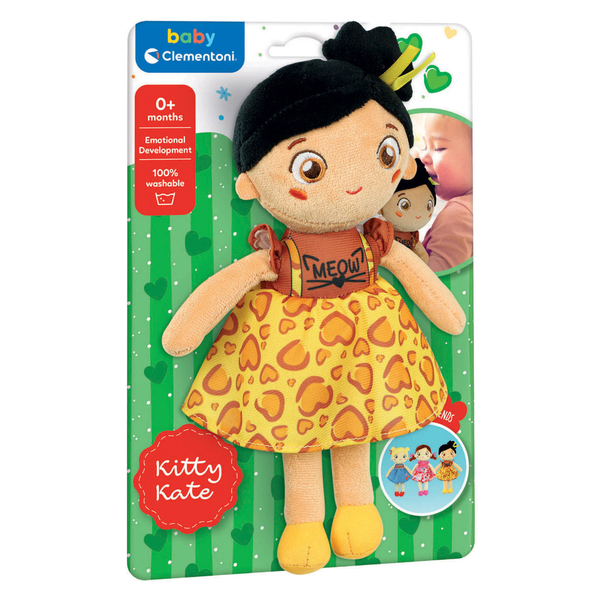 Clementoni - baby zachte pluche pop kitty kate