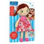 Clementoni - zachte knuffelpop pink lily - knuffel en pop voor baby en peuter - zacht kraamcadeau - wasbaar poppen speelgoed voor de allerkleinsten
