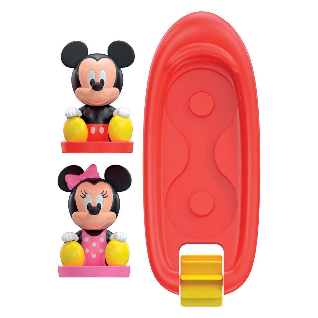 Clementoni disney badspeelgoed mickey mouse en minnie bootje - drijvend waterspeelgoed voor baby - badspeeltjes en speelgoed voor in bad met propeller