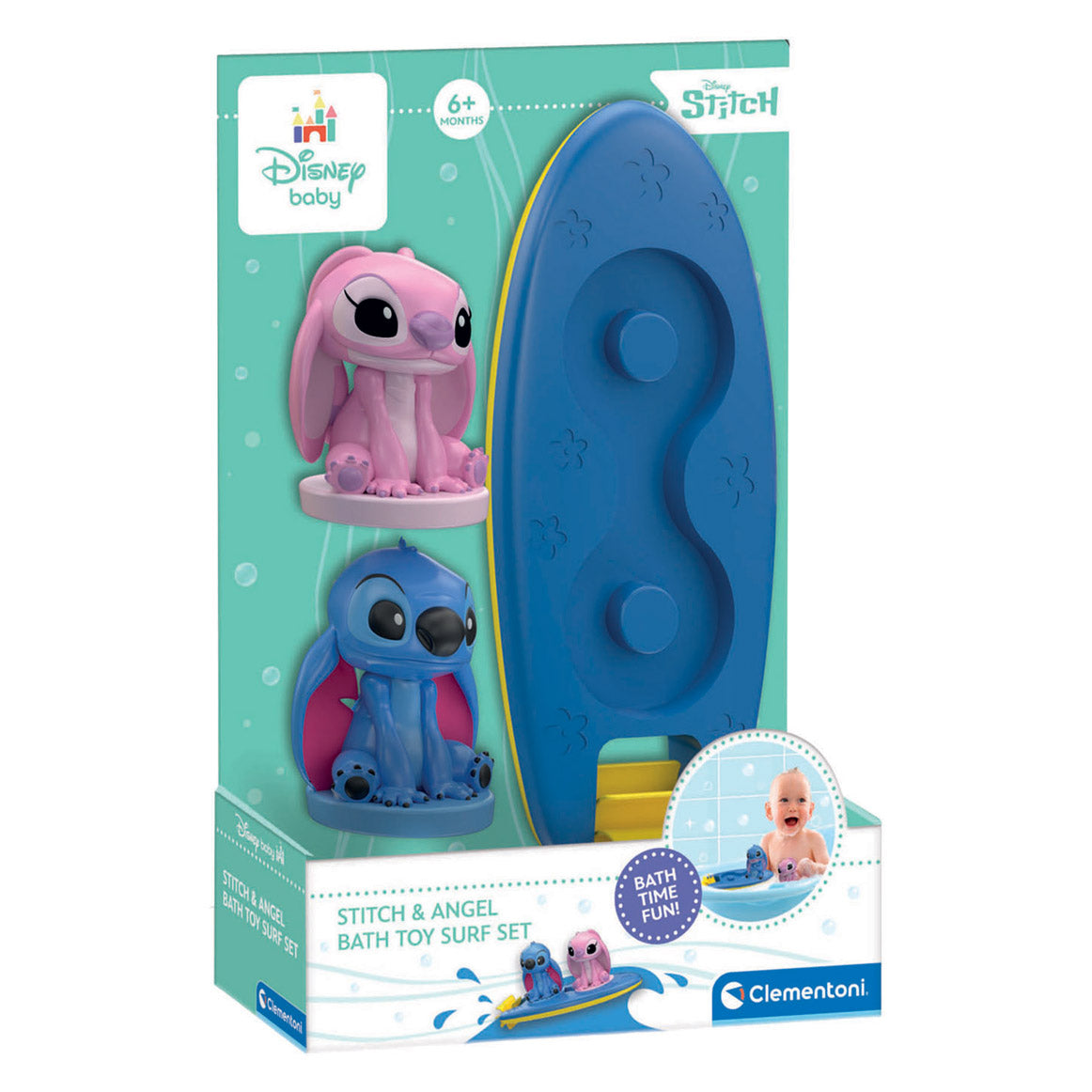 Clementoni - baby baby badspeelgoed surfset stitch & angel