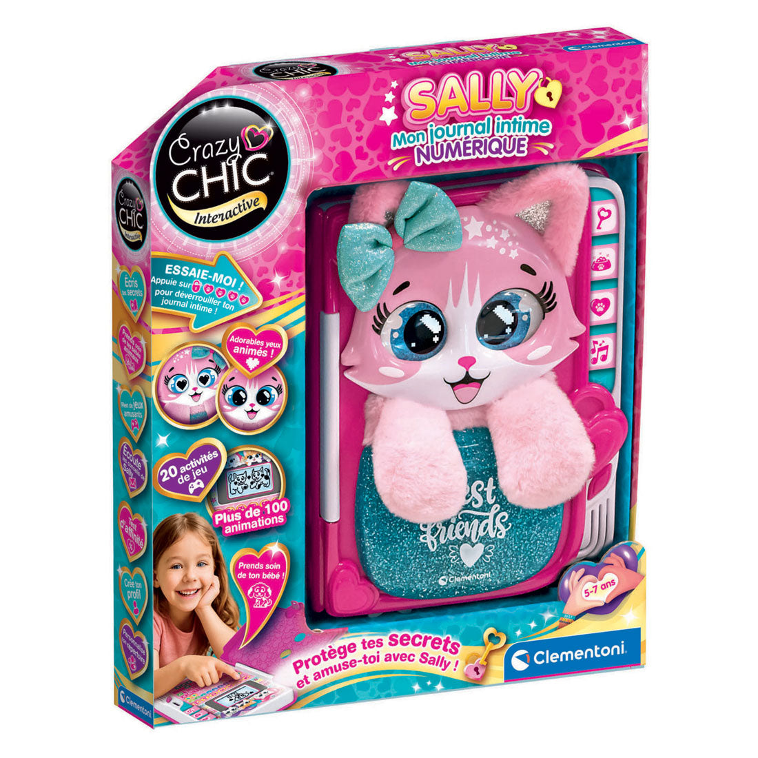 Clementoni crazy chic digitaal pluche dagboek sally