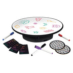 Clementoni disc-o draw - tekenspel en gezelschapsspel met draaiend bord - tekenen en raden spelletje - party spel voor kinderen, vrienden en familie