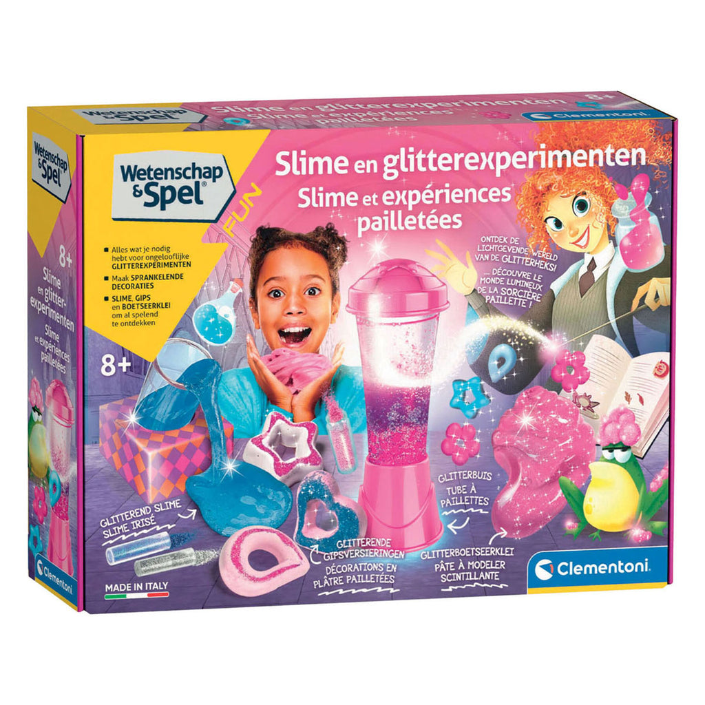 Clementoni - wetenschap & spel slime- en glitterexperimenten