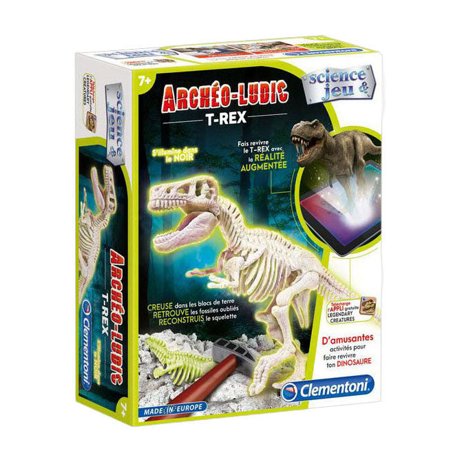 Clementoni - wetenschap & spel archeospel - t-rex fluo