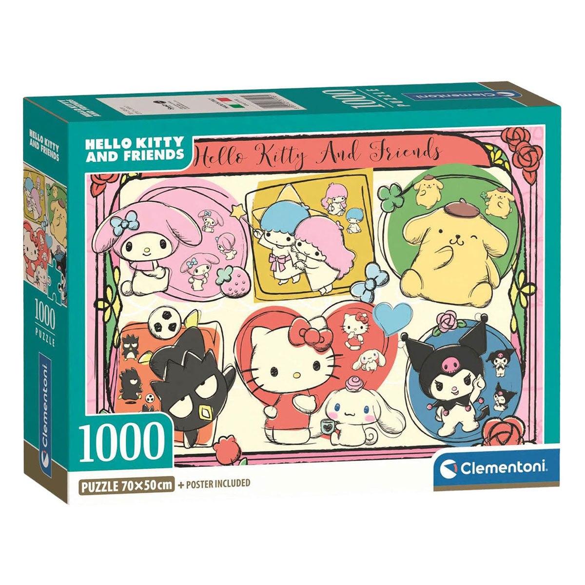 Clementoni legpuzzel hello kitty and friends - 1000st.