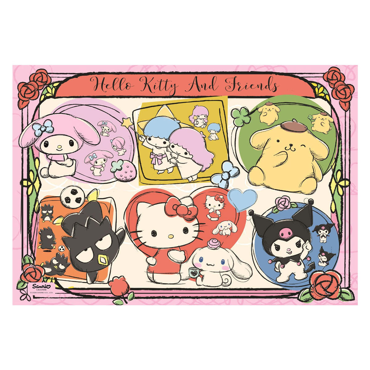 Clementoni legpuzzel hello kitty and friends - 1000st.