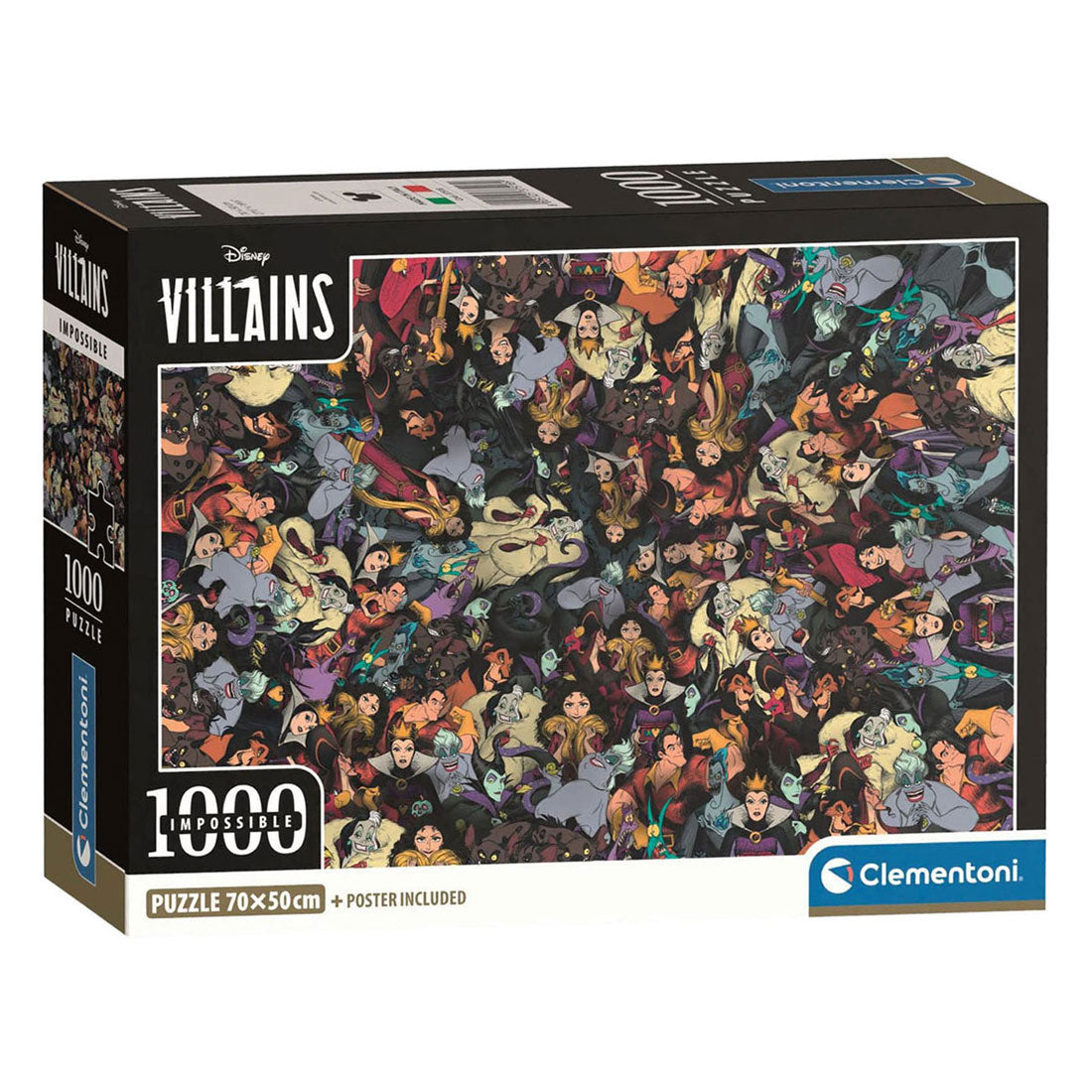 Clementoni - legpuzzel disney villains onmogelijk - 1000st.
