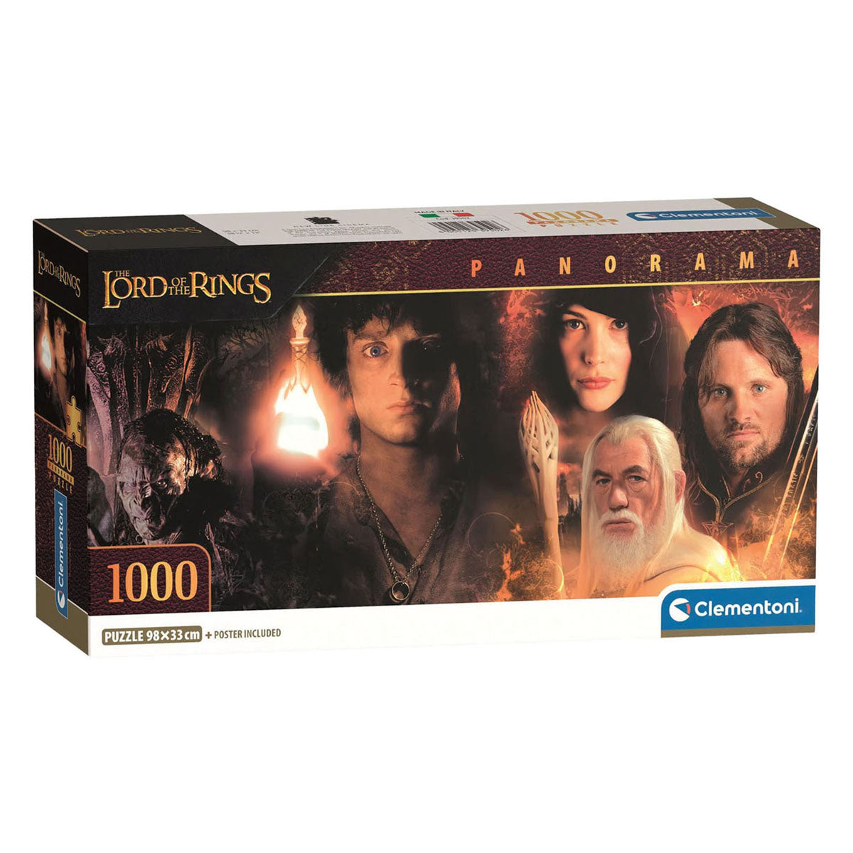 Clementoni legpuzzel the lord of the rings panorama - 1000st.