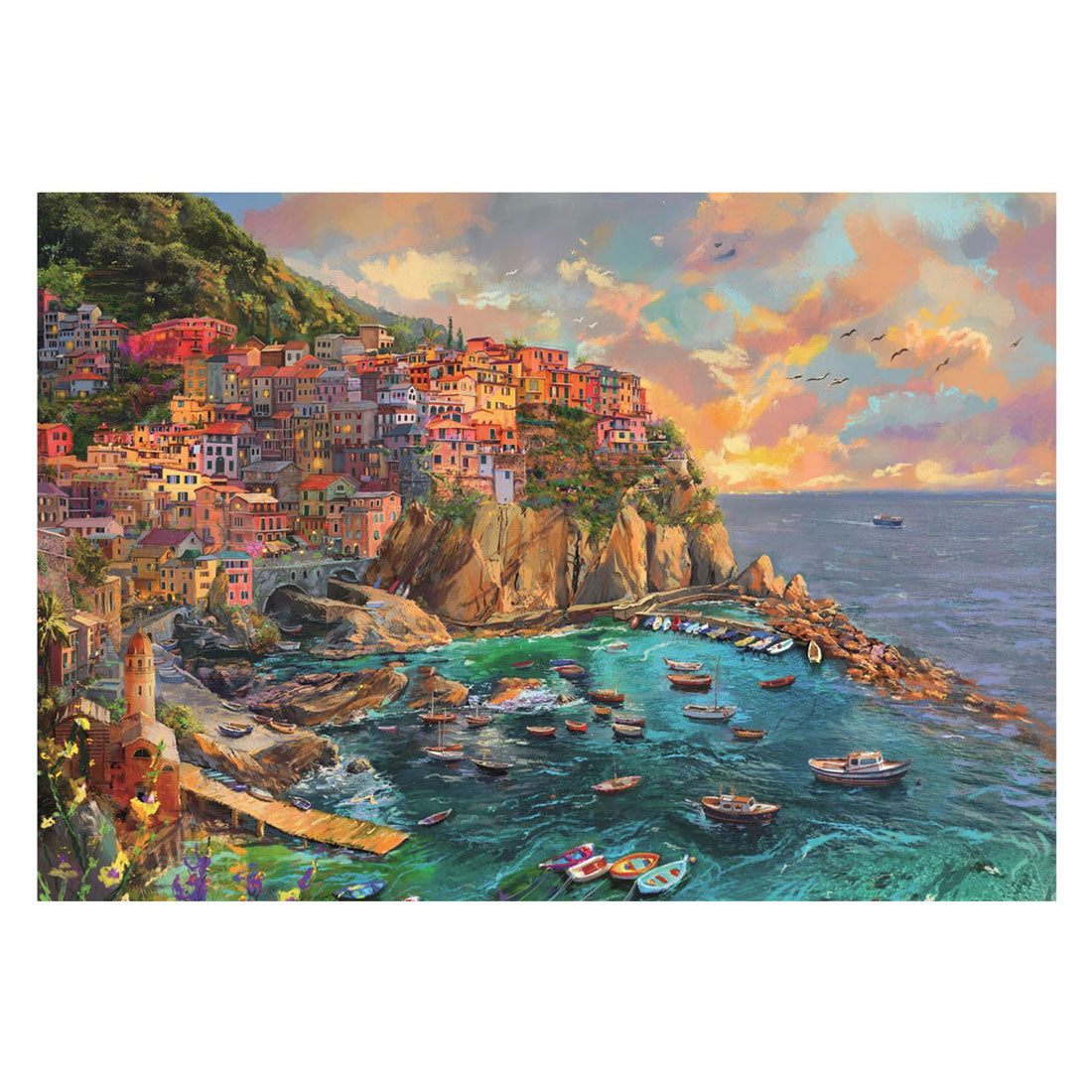 Clementoni - legpuzzel geschilderd manarola - 2000st.