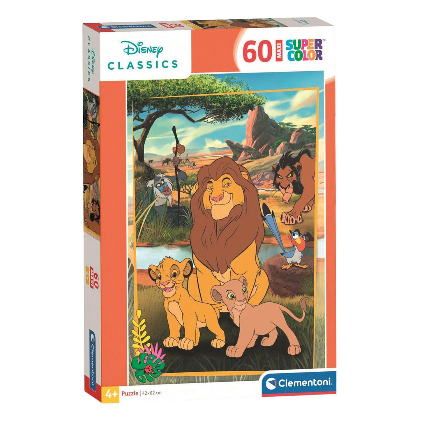 Clementoni - maxi legpuzzel the lion king - 60st.