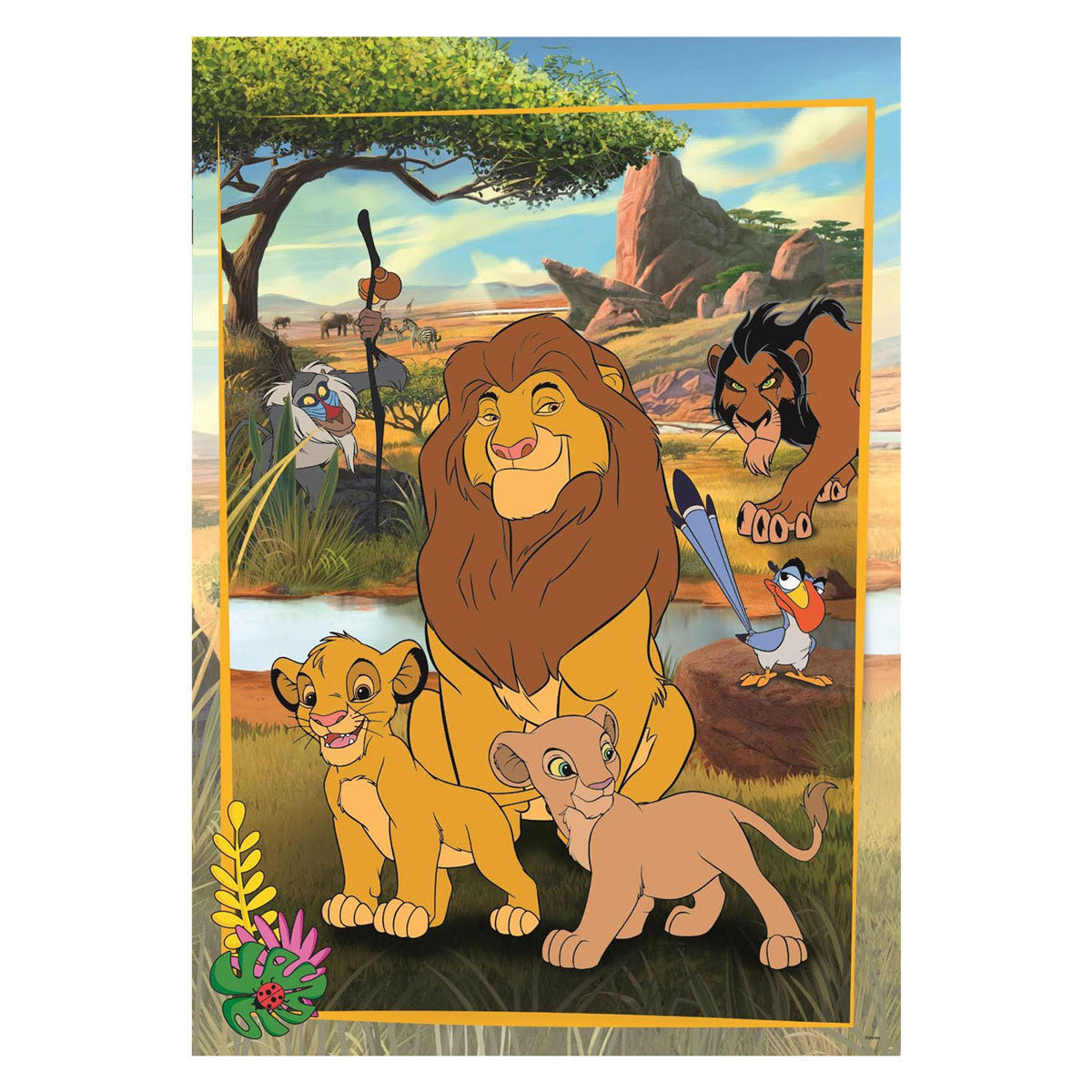 Clementoni maxi legpuzzel the lion king - 60st.