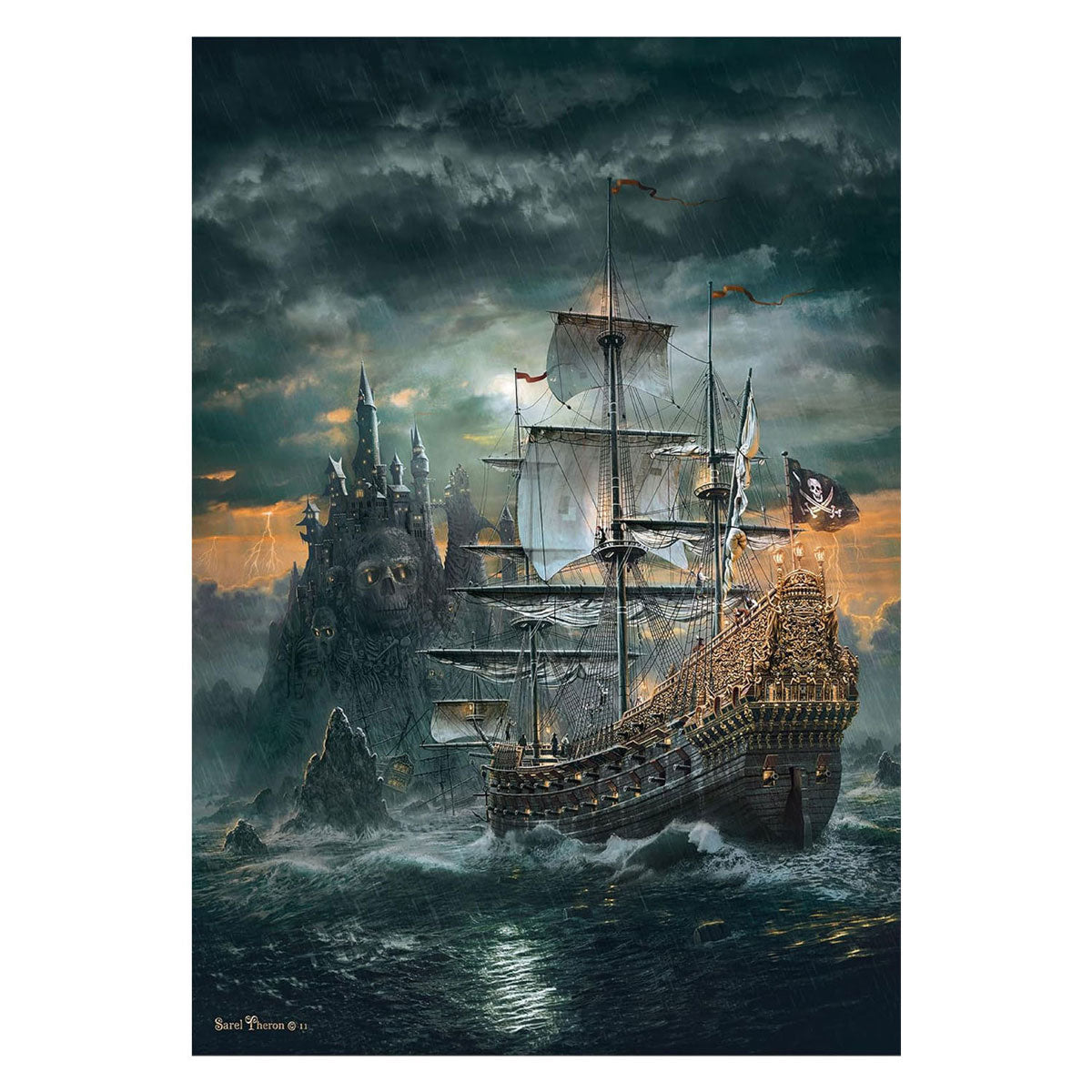 Clementoni legpuzzel het piratenschip - 1500st.