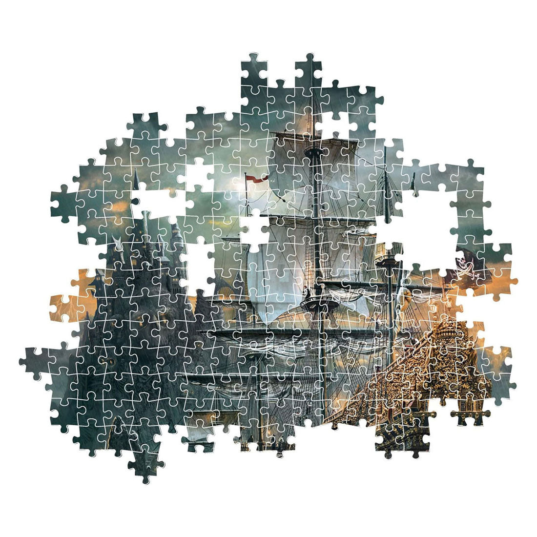 Clementoni legpuzzel het piratenschip - 1500st.