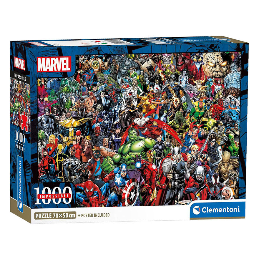 Clementoni onmogelijke legpuzzel marvel - 1000st.