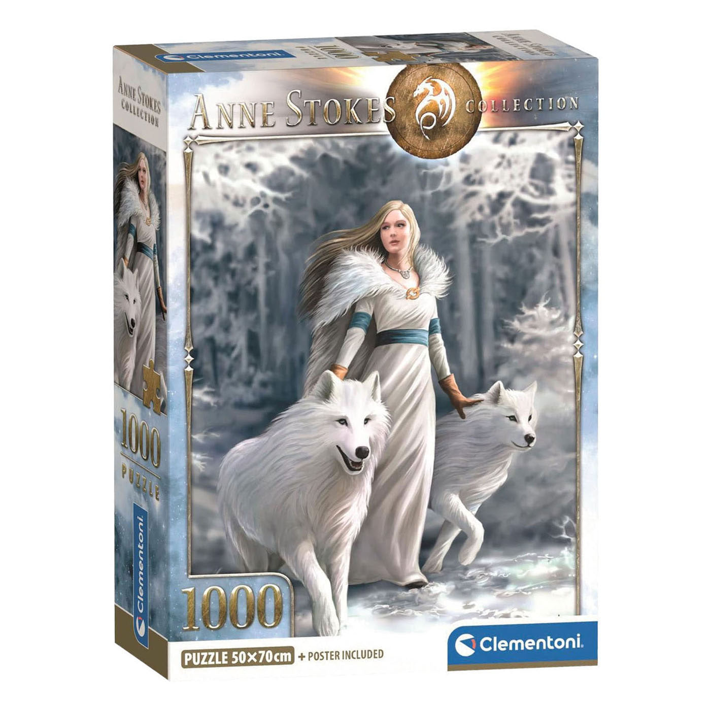Clementoni - legpuzzel anne stokes winter guardians - 1000st.