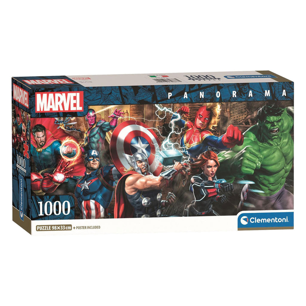 Clementoni - legpuzzel marvel panorama - 1000st.