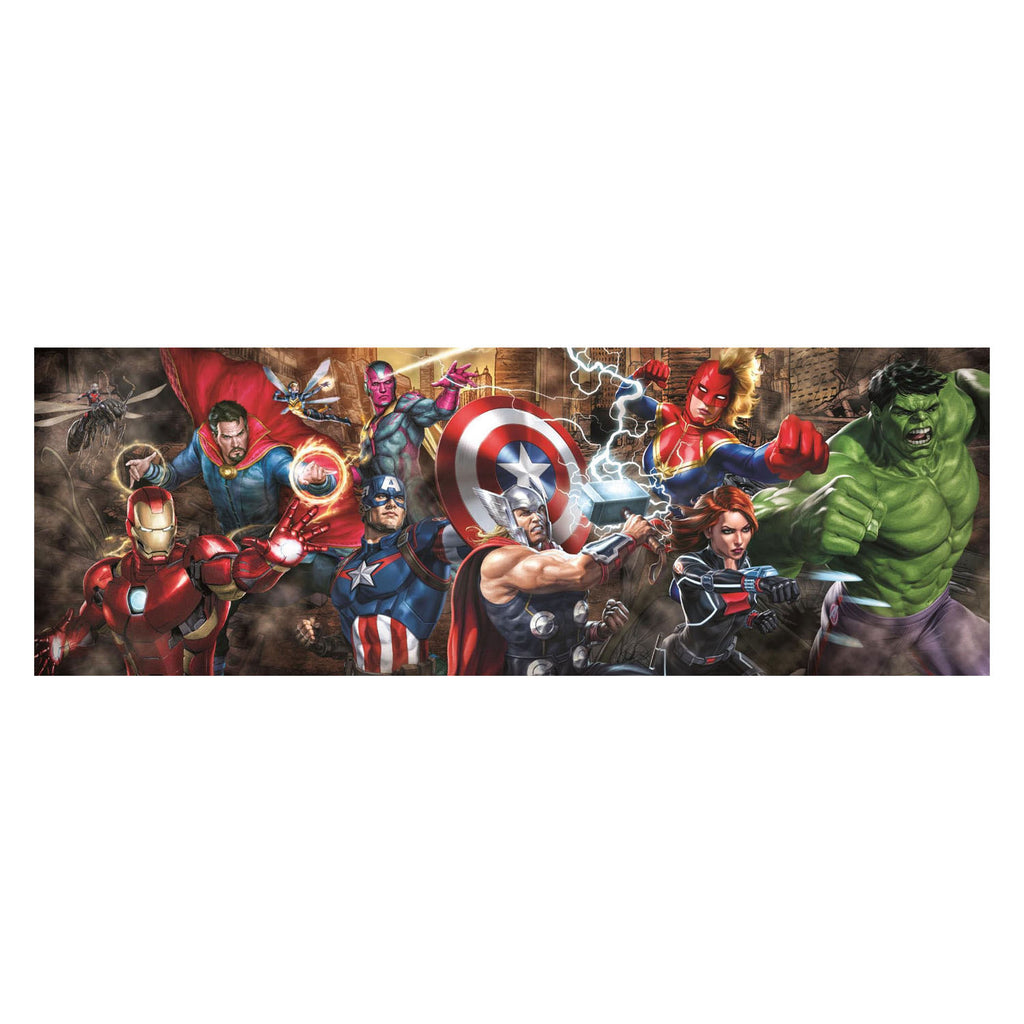 Clementoni - legpuzzel marvel panorama - 1000st.