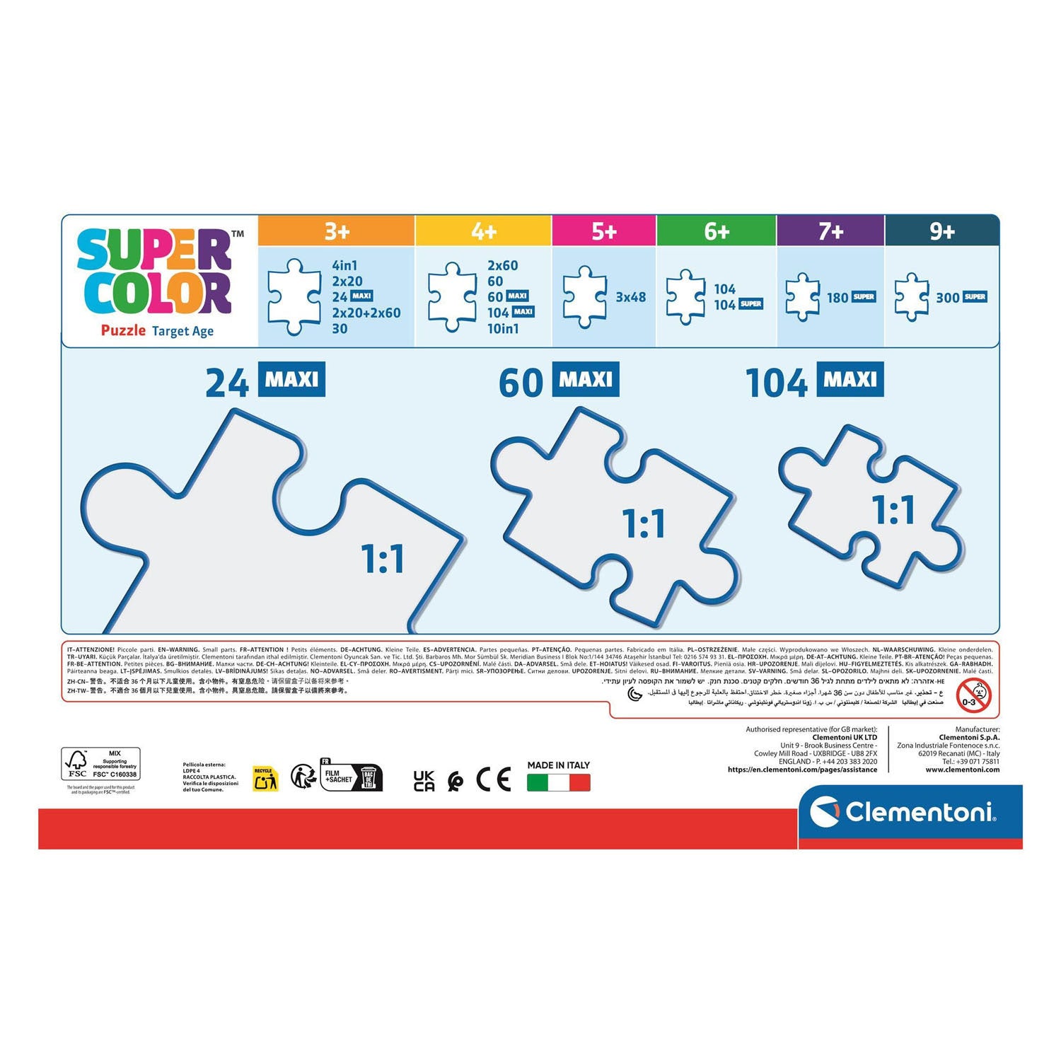 Clementoni maxi legpuzzel mickey mouse club house - 104st.