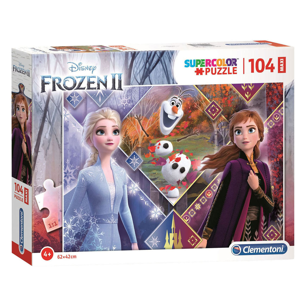 Clementoni - maxi legpuzzel frozen 2 - 104 stuks
