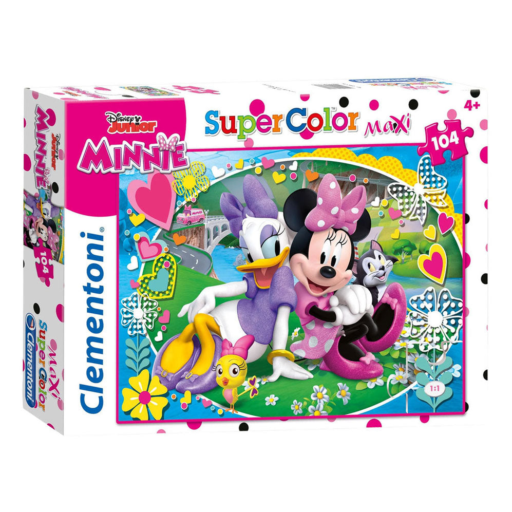 Clementoni - legpuzzel minnie mouse happy helpers - 104 stuks maxi