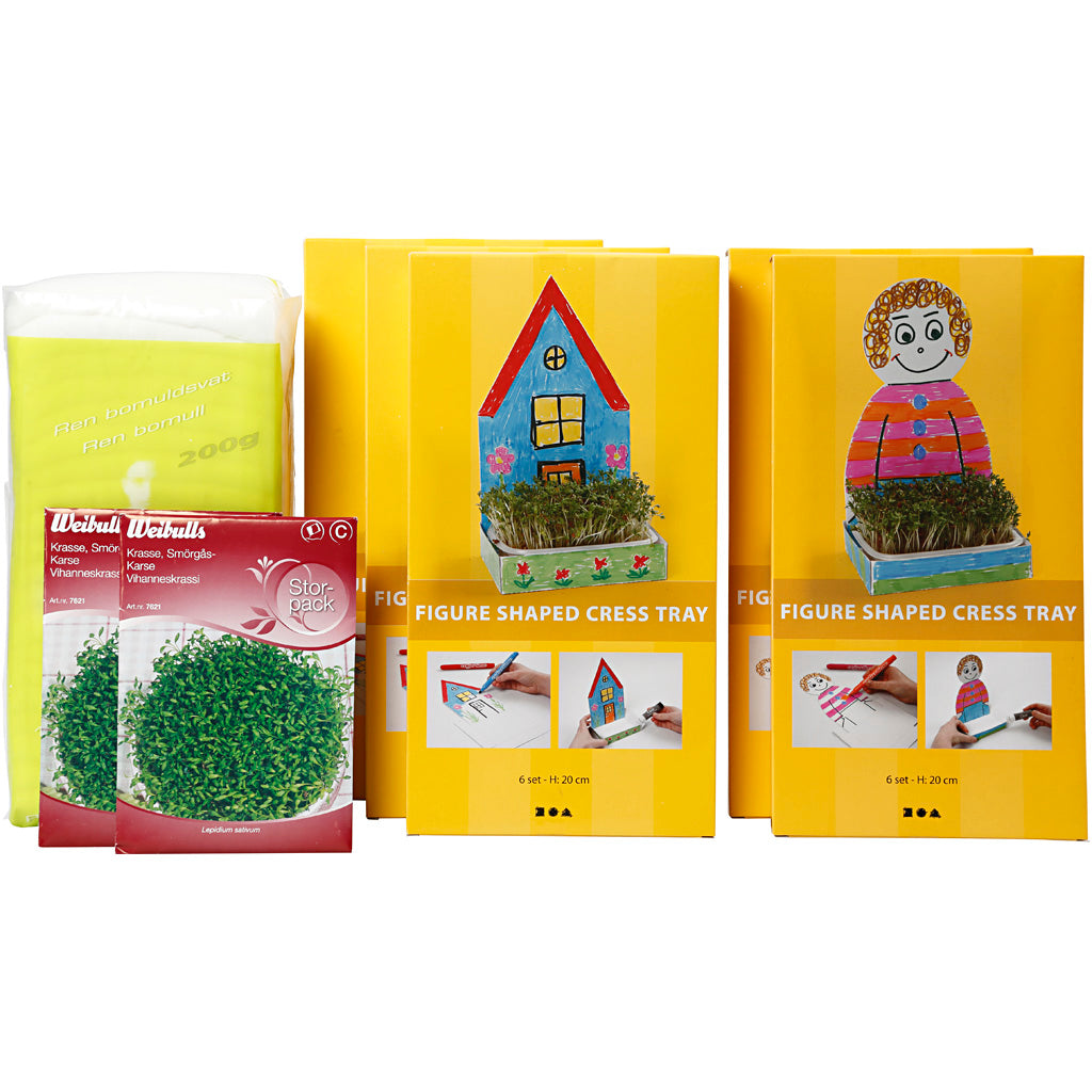 Creativ Company - Creativ Company Https://www.cchobby.nl/waterkersbakje-met-figuur-h-20-cm-wit-30-set-1-doos