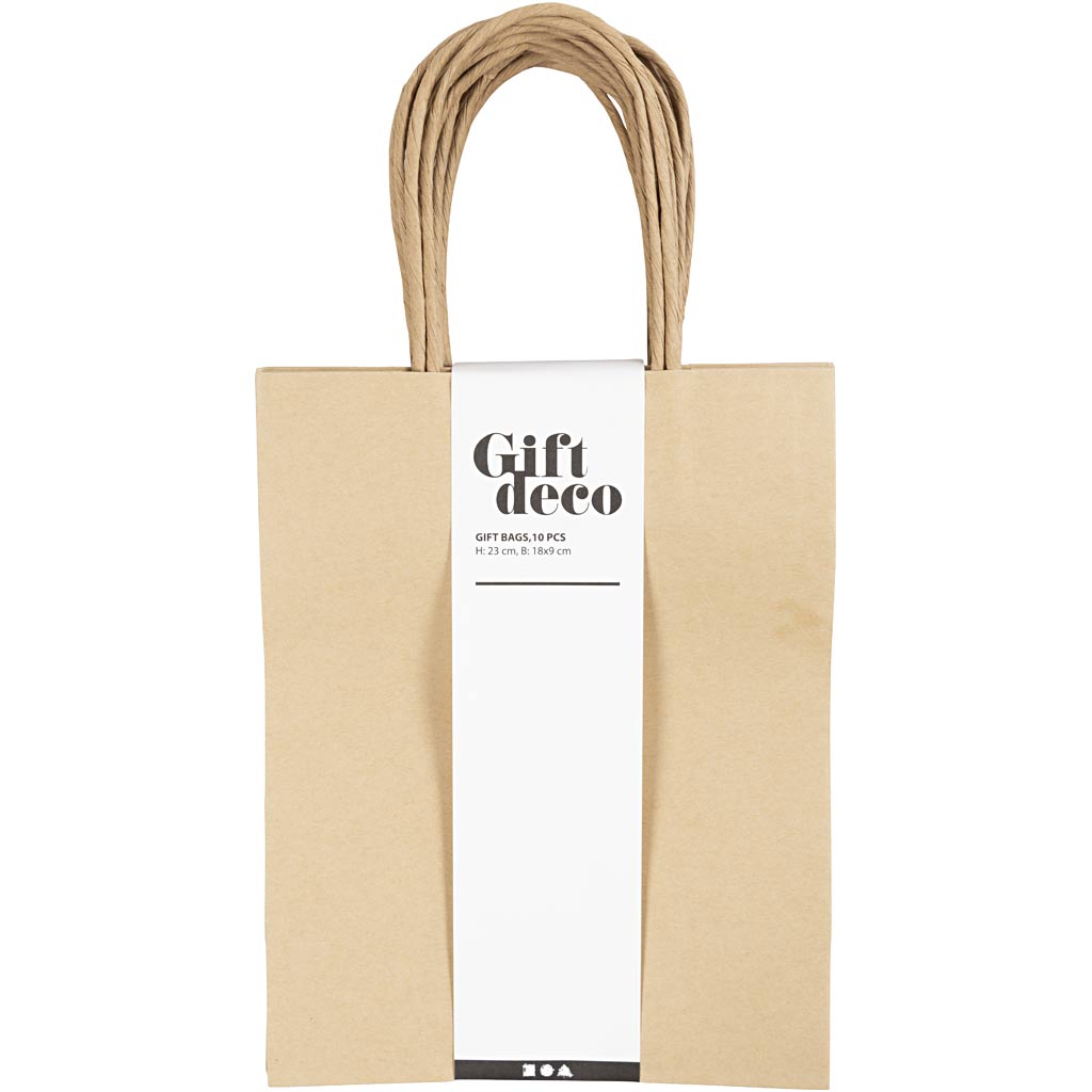Creativ Company - Creativ Company Https://www.cchobby.nl/papieren-zakken-h-23-cm-b-18x9-cm-125-gr-bruin-10-stuk-1-doos