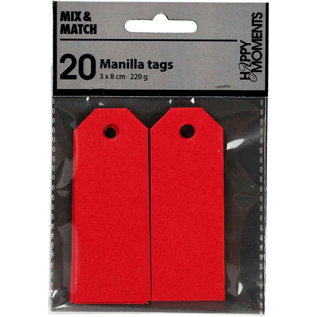 Creativ Company - Creativ Company Https://www.cchobby.nl/manilla-labels-afm-3x8-cm-220-gr-rood-20-stuk-1-doos