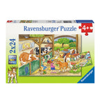 Ravensburger vrolijk boerderijleven, 2 x 24st.