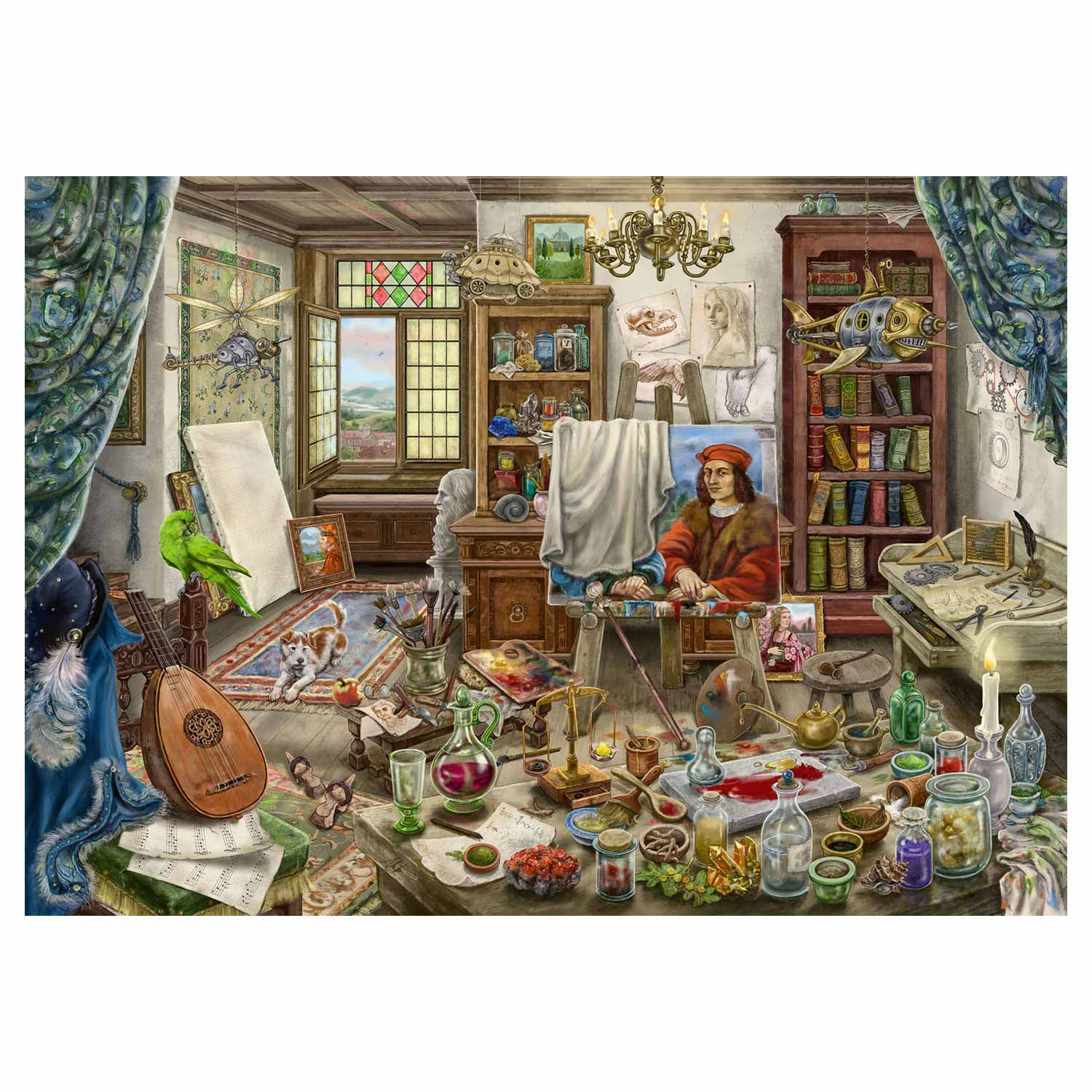 Ravensburger escape puzzle da vinci artists workshop - legpuzzel - 759 stukjes