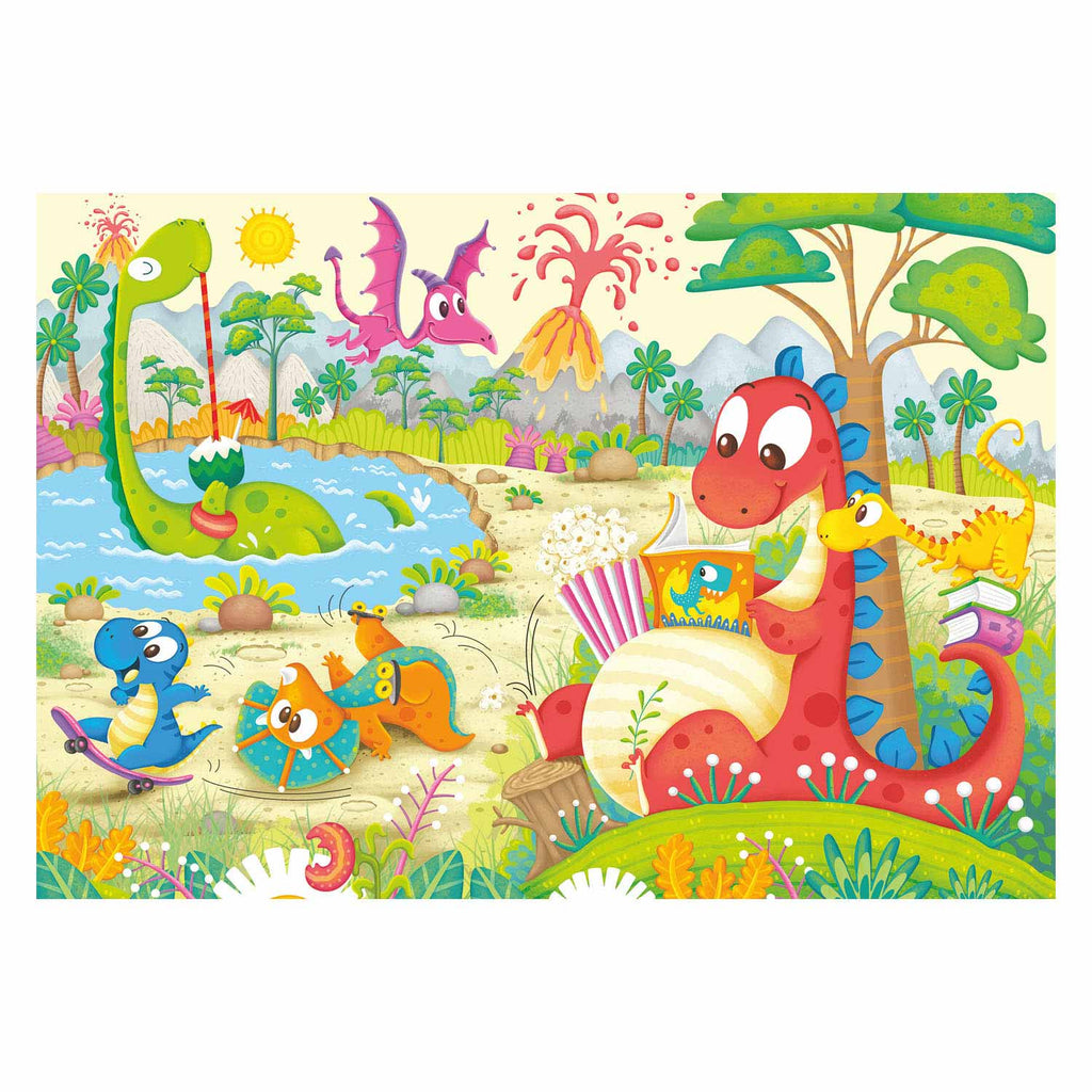 Ravensburger - puzzel lievelingsdino's - twee puzzels - 12 stukjes - kinderpuzzel