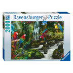 Ravensburger - bonte papegaaien in de jungle legpuzzel 2000st.