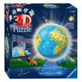 Ravensburger - xxl kinder globe night edition engelstalig 3d puzzel 180st.