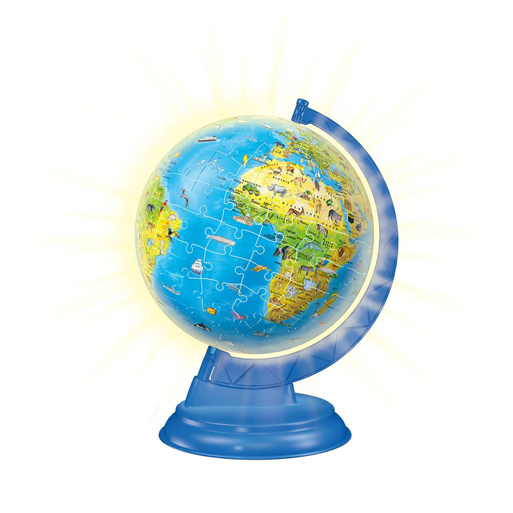 Ravensburger - xxl kinder globe night edition engelstalig 3d puzzel 180st.