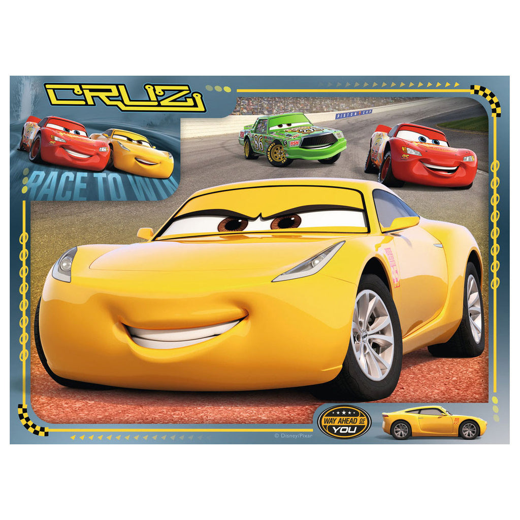 Ravensburger - disney cars 3 puzzel 4in1