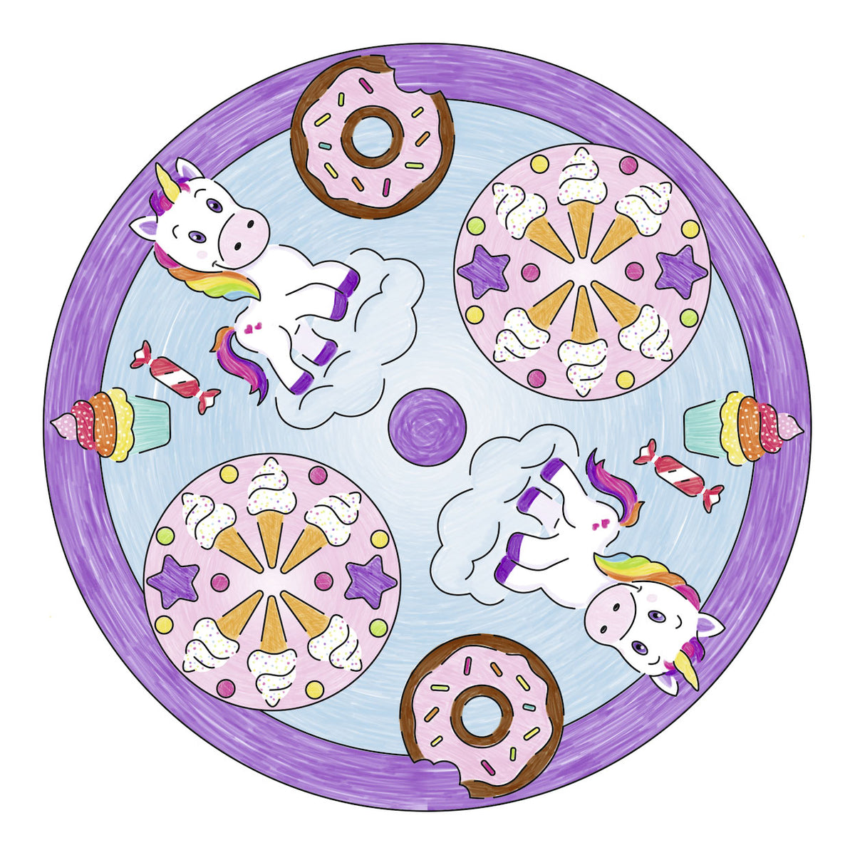 Ravensburger - mandala-designer 2in1 - eenhoorn