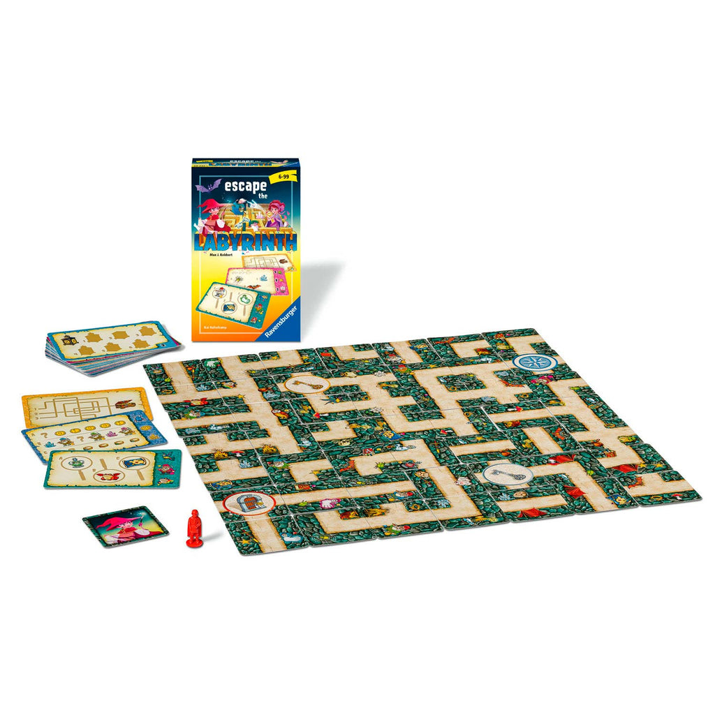 Ravensburger ontsnap uit het labyrinth – coöperatief denkspel – pocketspel – 1-4 spelers – vanaf 5 jaar
