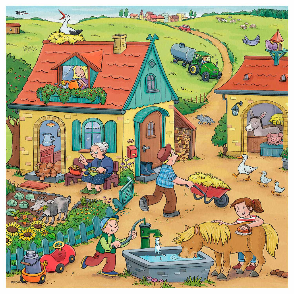 Ravensburger - op de boerderij 3x49st.