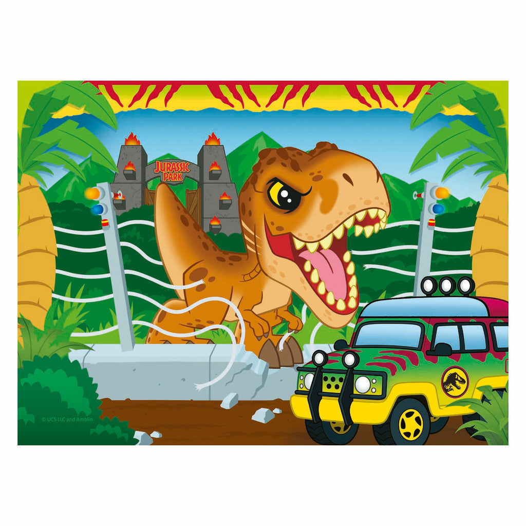 Ravensburger - legpuzzel jurassic world explorers - 4 puzzels