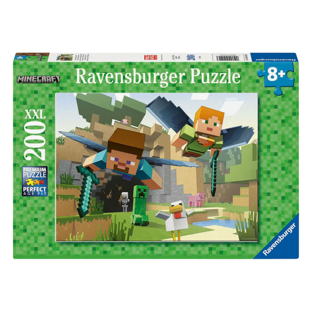 Ravensburger - legpuzzel minecraft avonturen - 200 stuks xxl