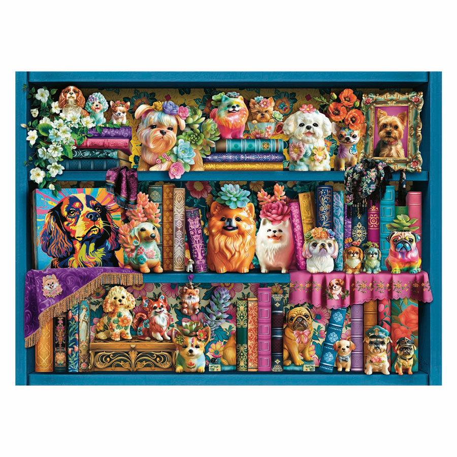 Ravensburger - puzzel precious porcelain pugs - legpuzzel - 500 stukjes