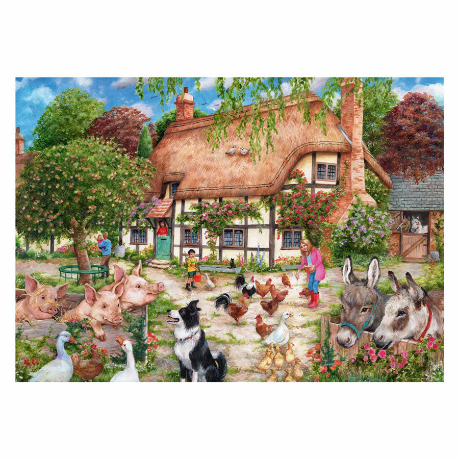 Ravensburger - puzzel farm cottage - legpuzzel - 1000 stukjes