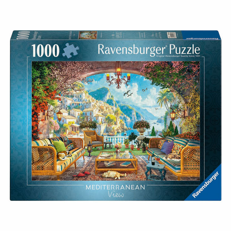 Ravensburger - legpuzzel mediterraan terrasuitzicht - 1000st.